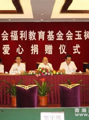 中国社会福利教育基金会为玉树孤儿捐款献爱心