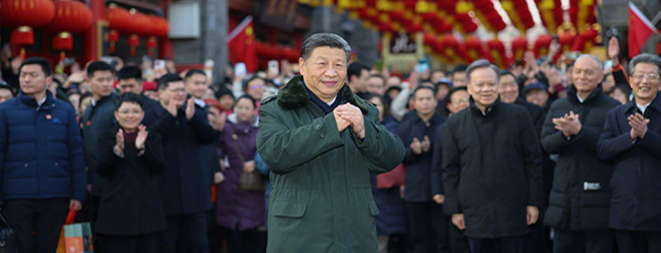 习近平春节前夕在天津看望慰问基层干部群众
